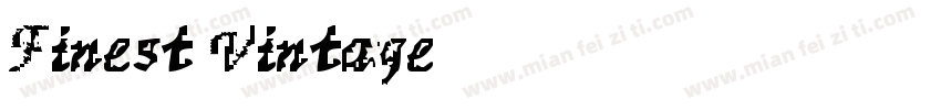 Finest Vintage字体转换